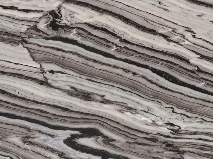 Mercury Grey slab — natural marble from Jaipur, India