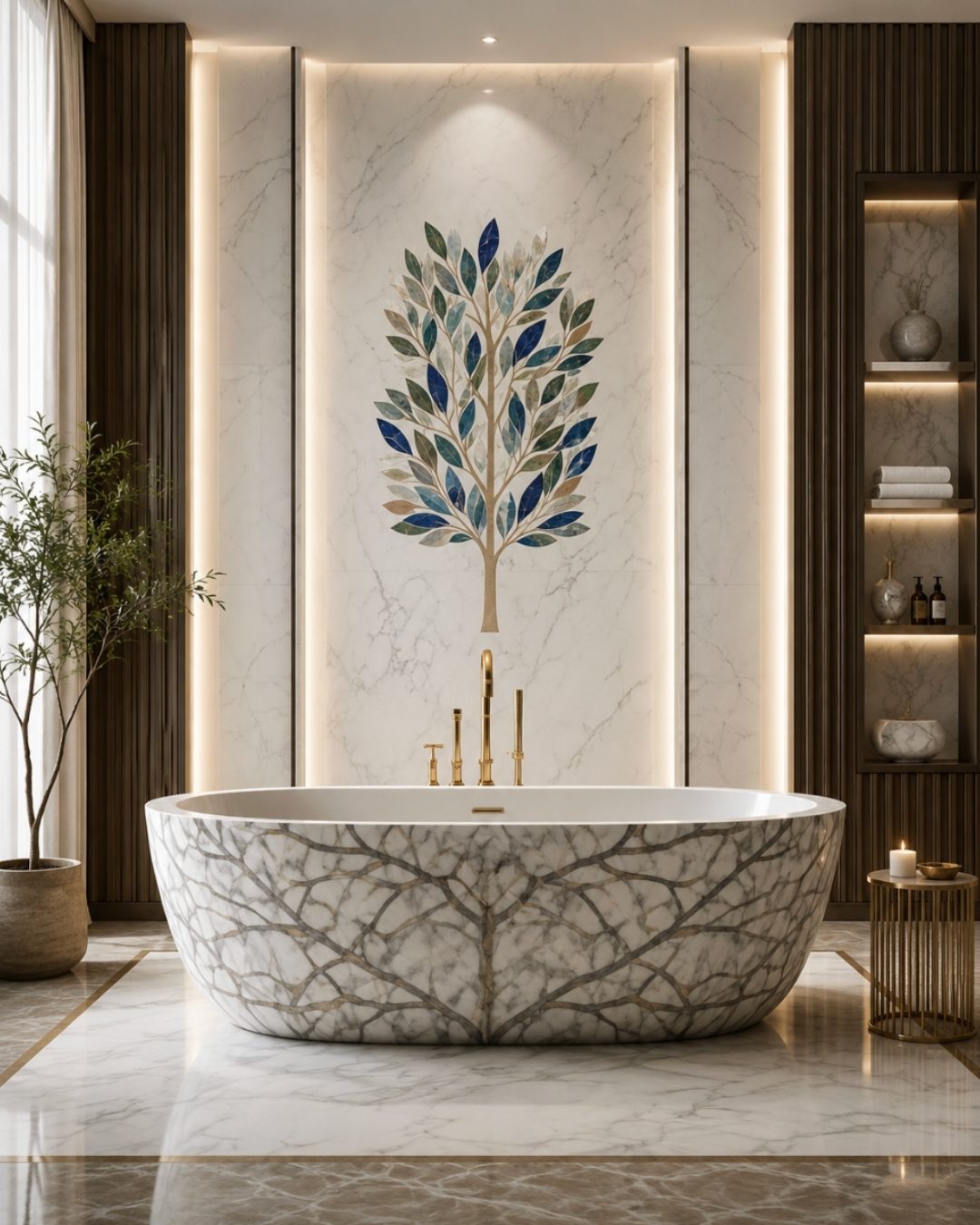 The Bath Collection in Makrana marble