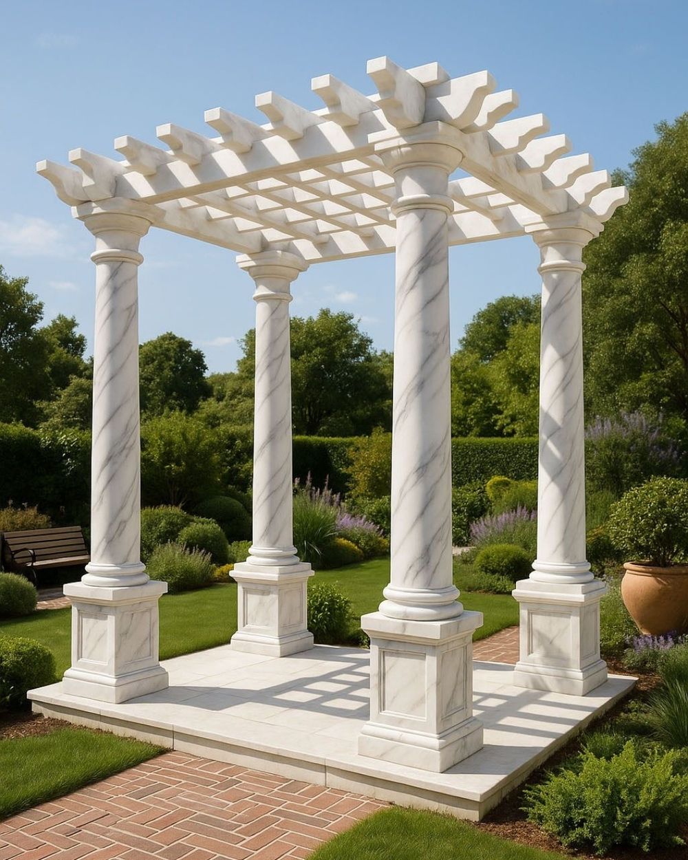 Garden & Outdoor Living in Makrana marble by Everstone — 27