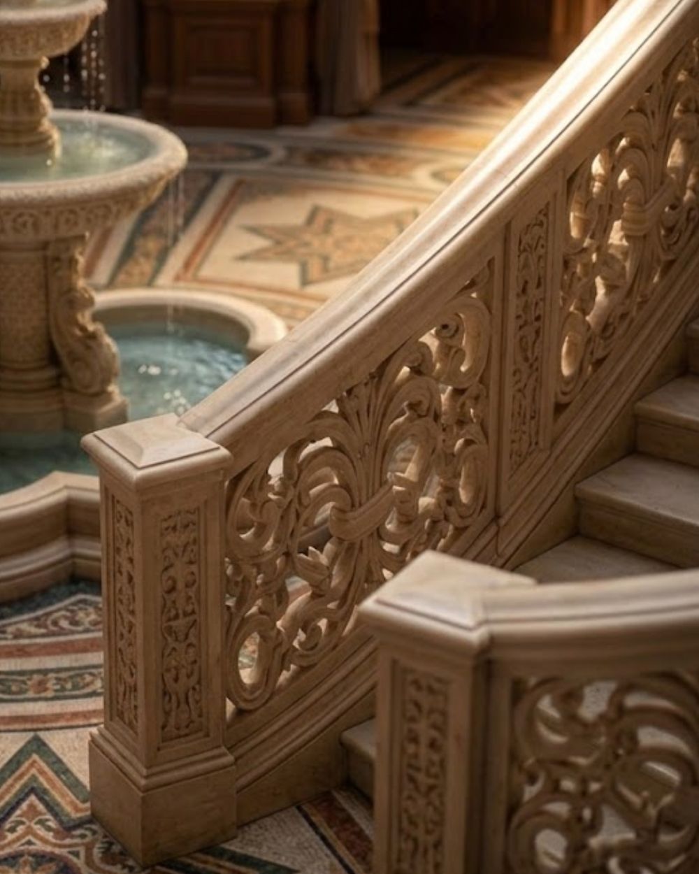 Grand Staircases in Makrana marble by Everstone — 7