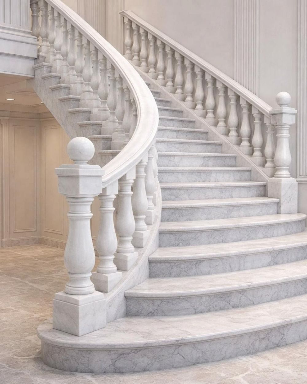 Grand Staircases in Makrana marble by Everstone — 8
