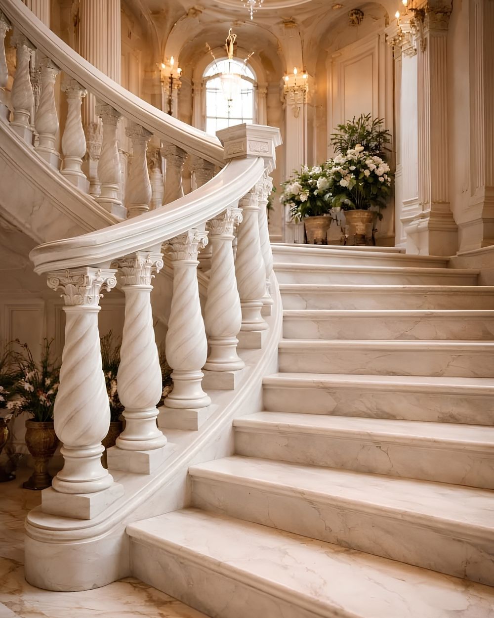 Grand Staircases in Makrana marble by Everstone — 9