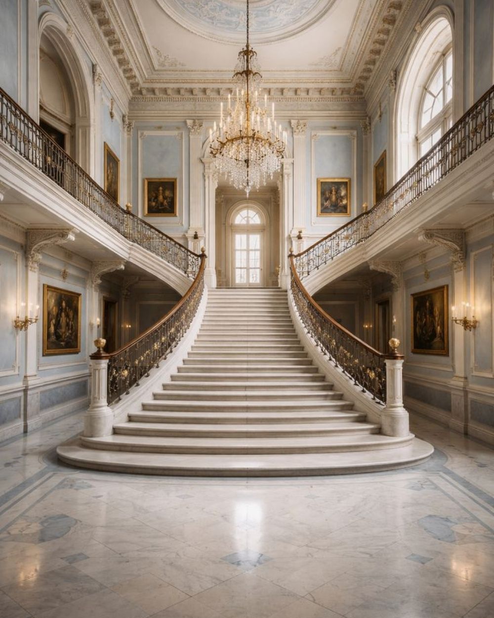 Grand Staircases in Makrana marble by Everstone — 11