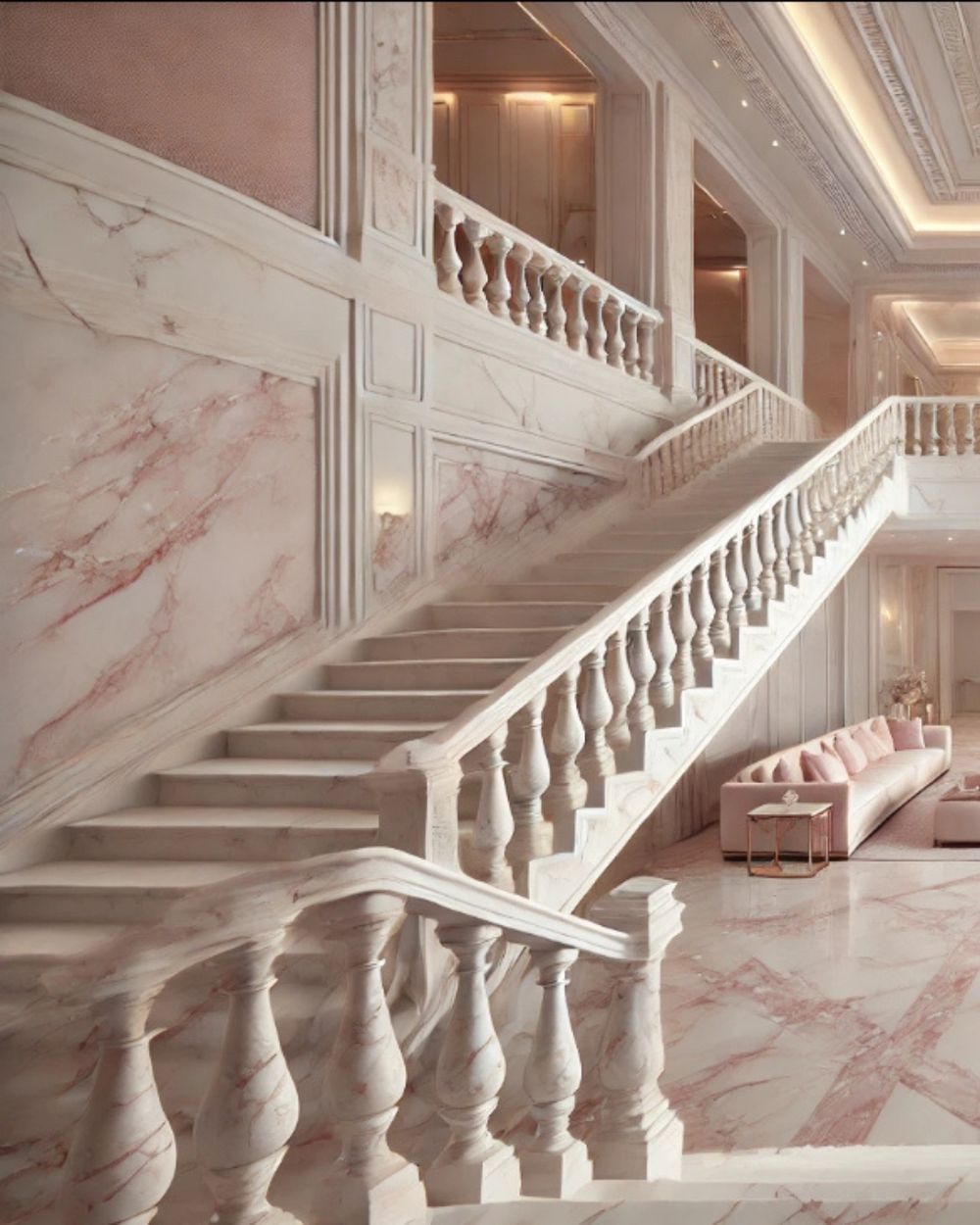 Grand Staircases in Makrana marble by Everstone — 16