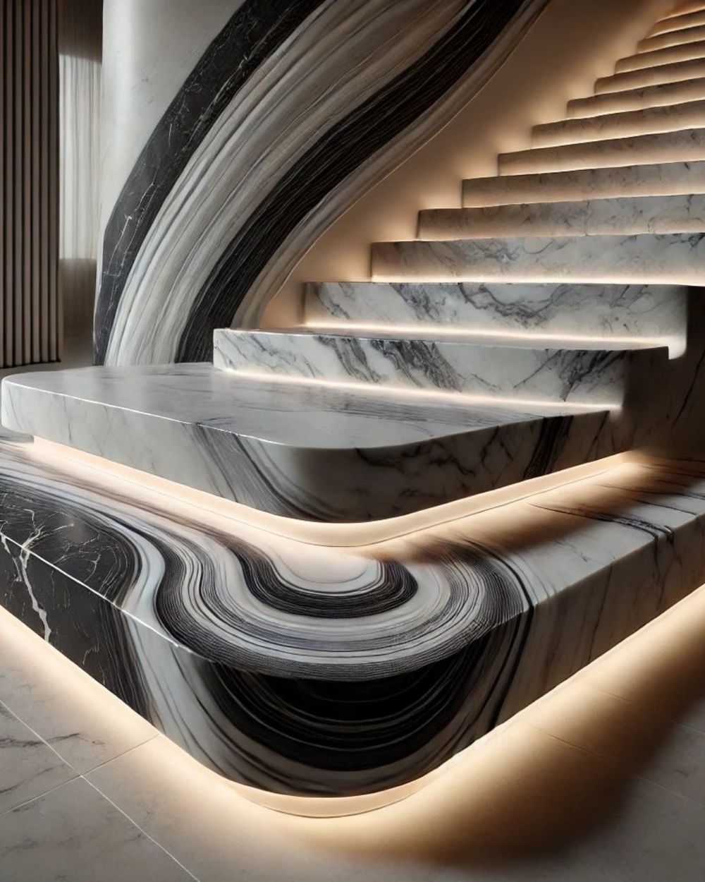 Grand Staircases in Makrana marble by Everstone — 25