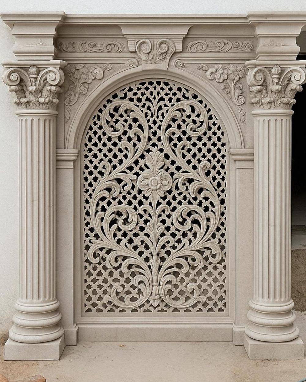 Jaali & Lattice Screens in Makrana marble by Everstone — 4