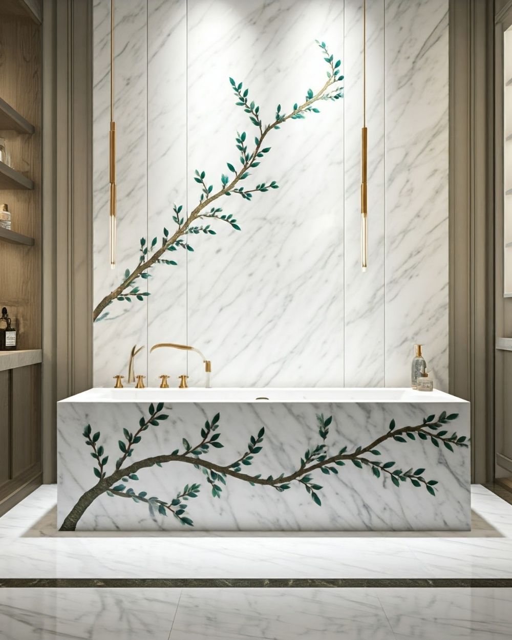 Pietra Dura & Statement Floors in Makrana marble by Everstone — 3