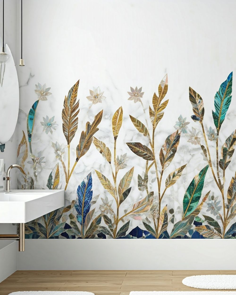 Pietra Dura & Statement Floors in Makrana marble by Everstone — 4