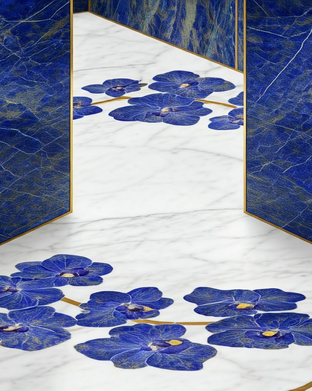 Pietra Dura & Statement Floors in Makrana marble by Everstone — 12