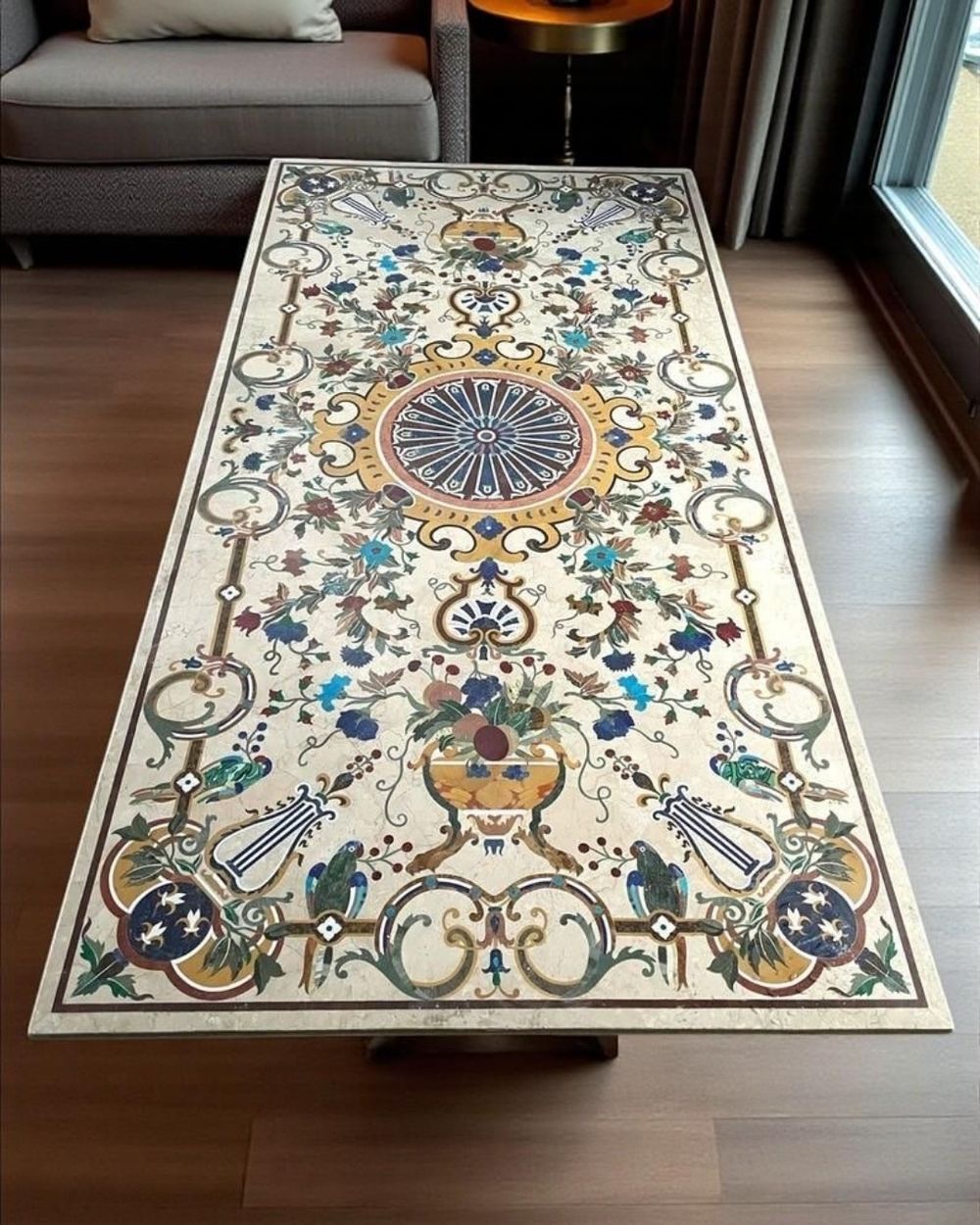 Pietra Dura & Statement Floors in Makrana marble by Everstone — 19