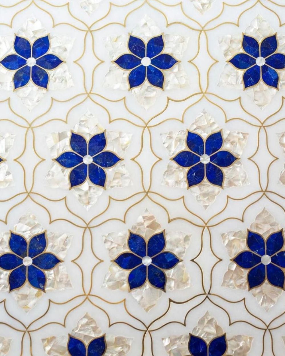 Pietra Dura & Statement Floors in Makrana marble by Everstone — 20