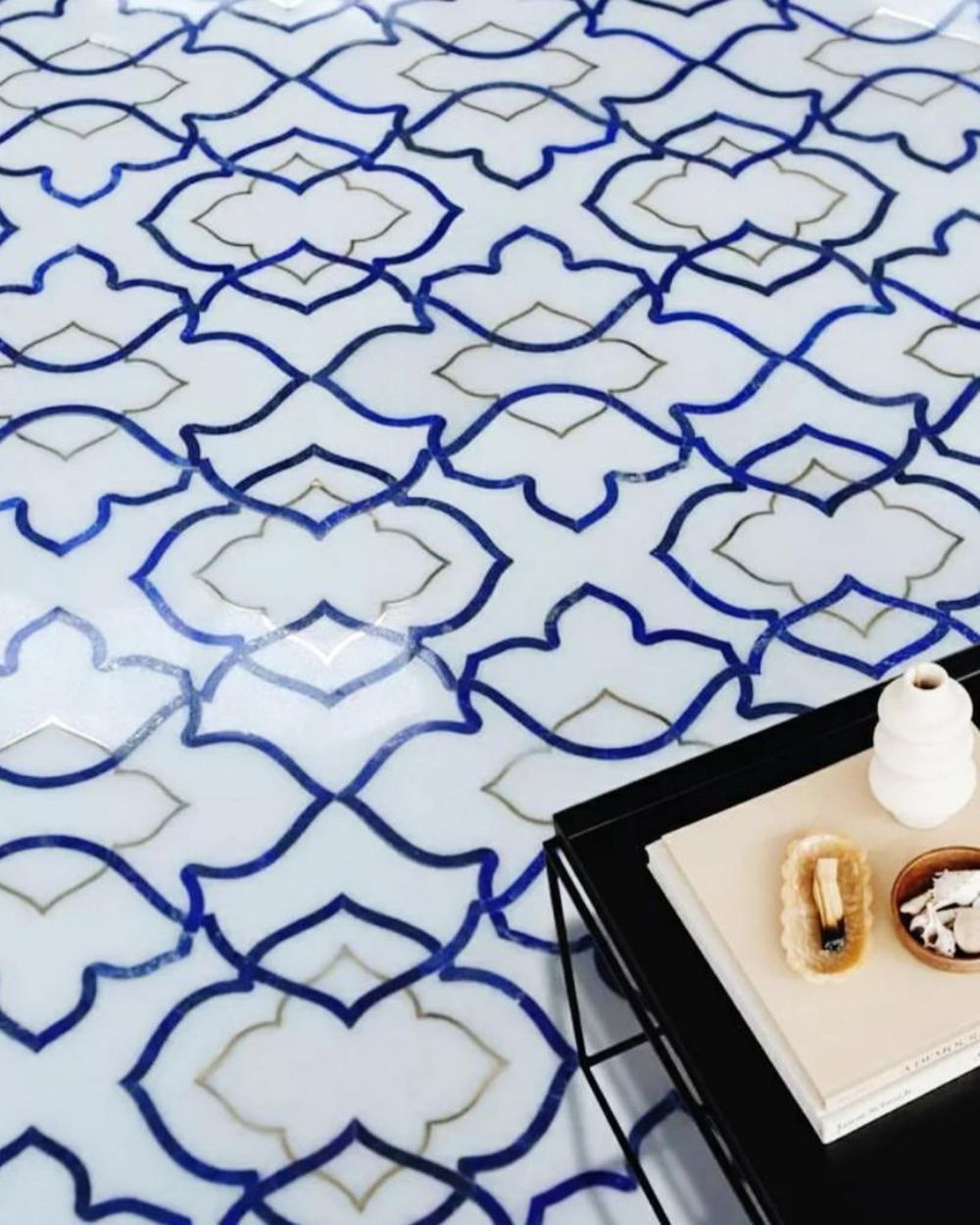 Pietra Dura & Statement Floors in Makrana marble by Everstone — 21